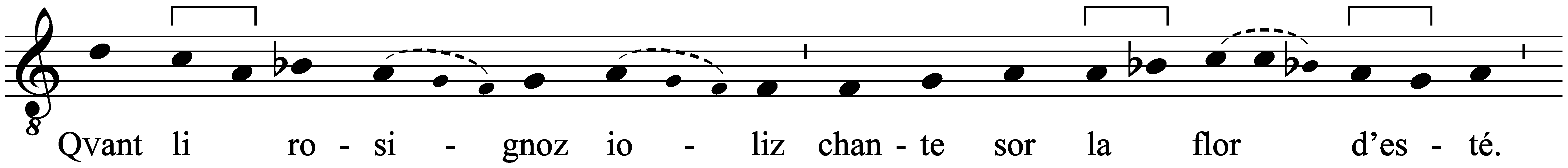 Work musical notation